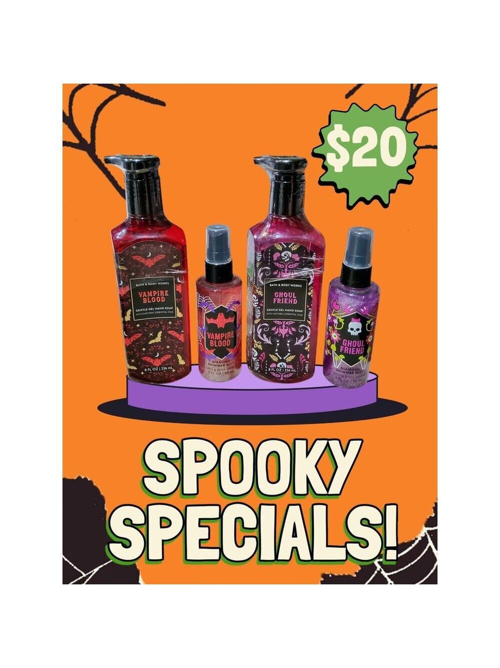 Bath & Body Works Halloween Hand Soap & Shimmer Mist Set